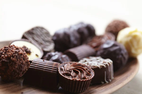 Különböző csokoládé édességek — Stock Fotó