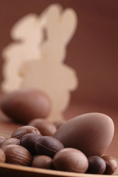 Chocolade paaseieren — Stockfoto