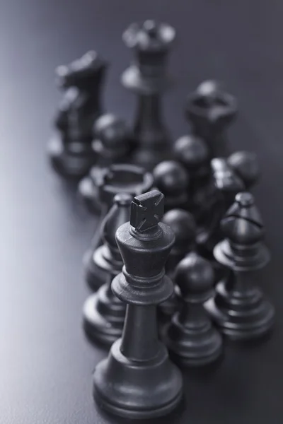 Black chess figures Stock Picture