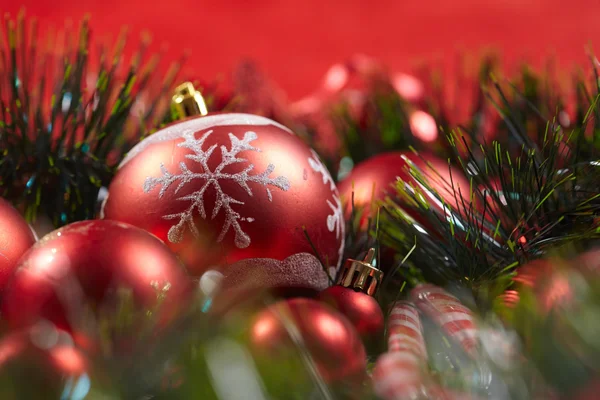 Decoração de abeto de natal — Fotografia de Stock