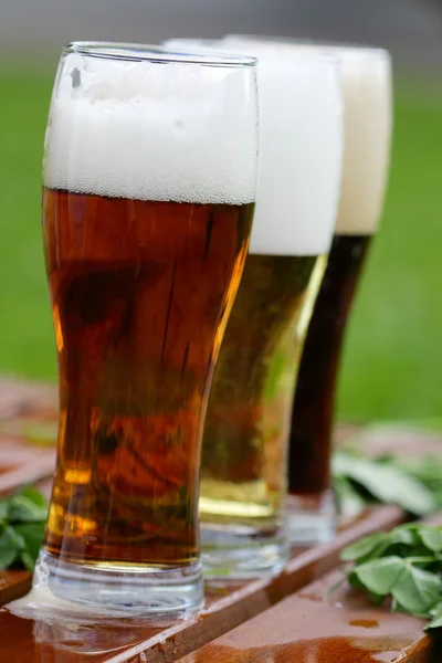 Γυαλιά μπύρας διαφορετικές — Φωτογραφία Αρχείου