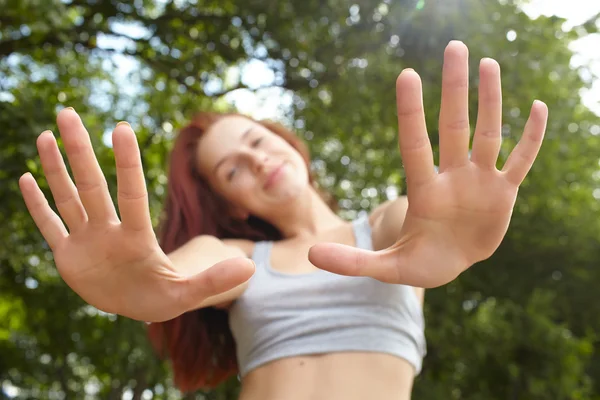 Bella donna in forma — Foto Stock