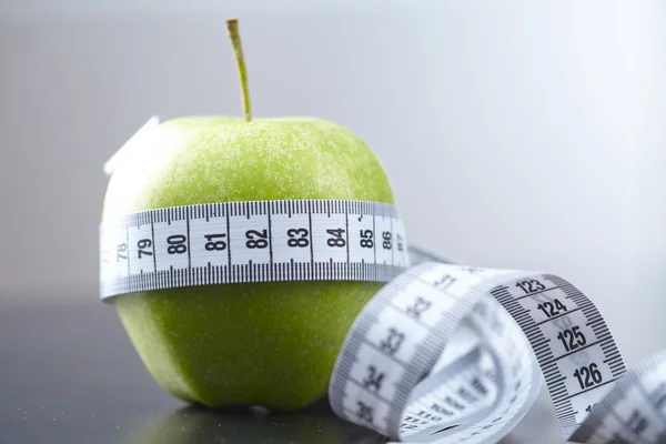 Concepto saludable con manzana —  Fotos de Stock