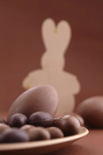 Chocolate Easter eggs — Stock Photo, Image