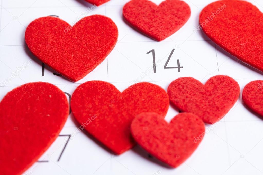 Calendar of Valentines day