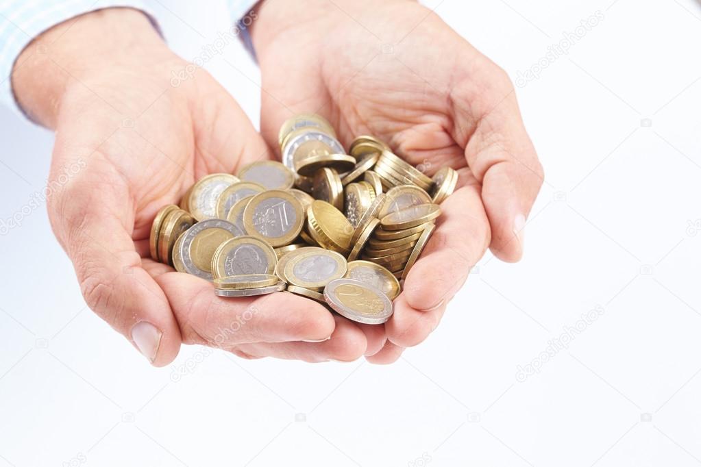 male Hands with money