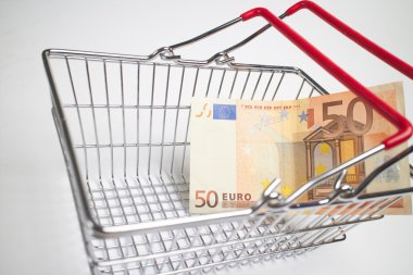 banknot ile alışveriş kavramı