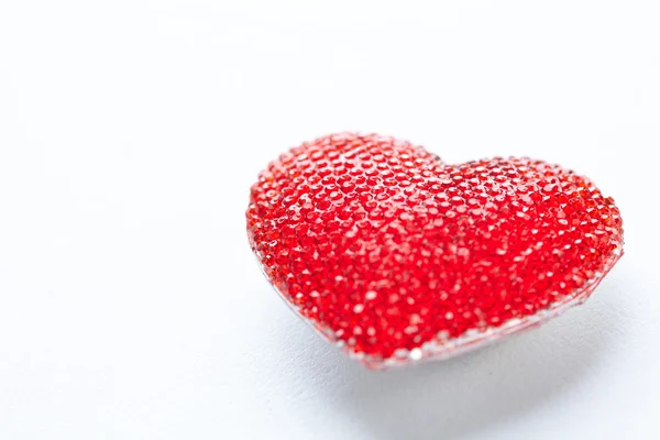 Rött dekorativt hjärta — Stockfoto