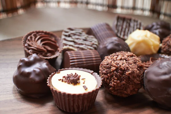 Delicious chocolate candies — Stock Photo, Image