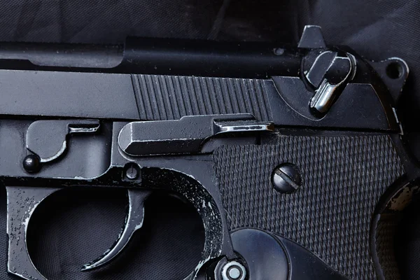 Pistol tangan hitam — Stok Foto