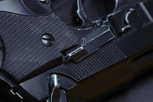 Svart hand pistol — Stockfoto