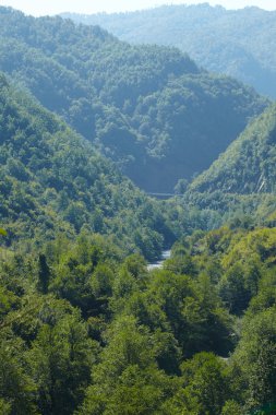 Üstten Görünüm dağlar Karadağ