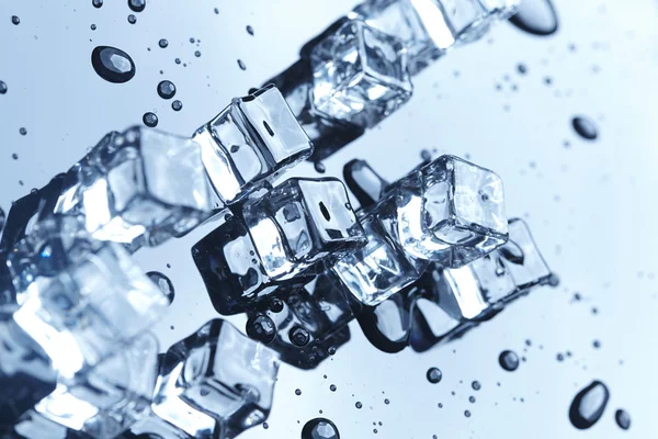 Wet ice cubes — Stock Photo, Image