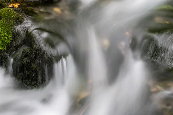 Bellissimo ruscello in movimento sfocato — Foto Stock