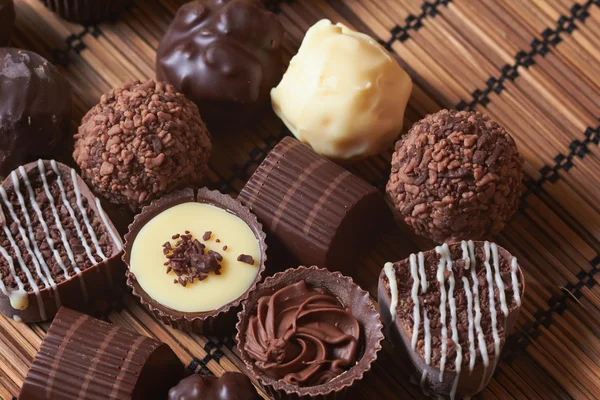 Deliziose caramelle al cioccolato — Foto Stock