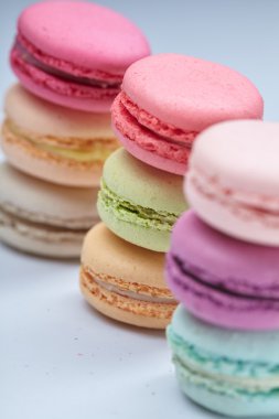 lezzetli renkli macaroons