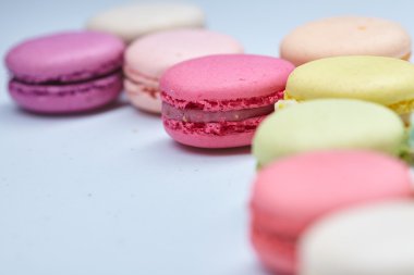 lezzetli renkli macaroons