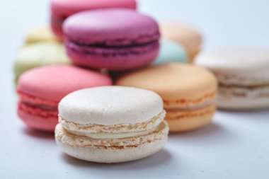 lezzetli renkli macaroons