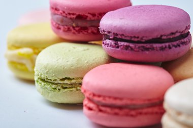 lezzetli renkli macaroons