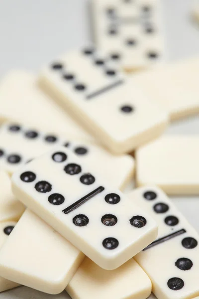 Morceaux Domino blanc — Photo