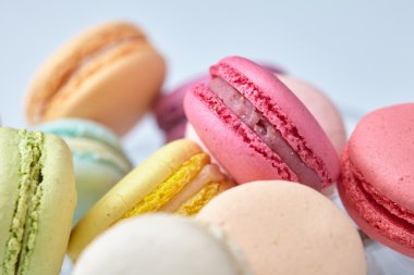 lezzetli renkli macaroons