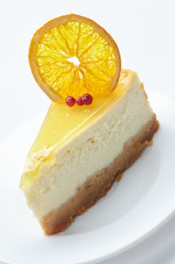 turuncu beyaz peynirli kek