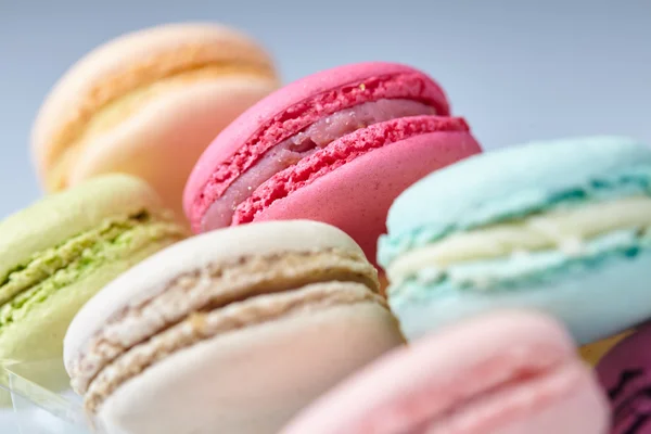 Macaroons coloridos saborosos — Fotografia de Stock