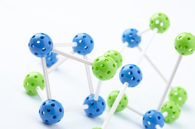 renkli moleküler yapısı