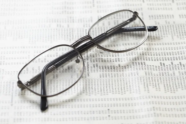 Skład biznes w okularach — Zdjęcie stockowe