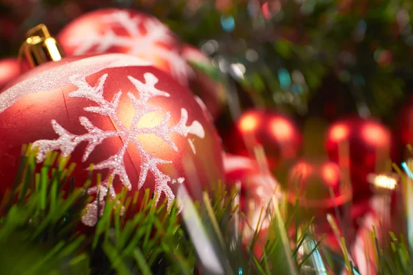 Christmas fir tree decorations — Stock Photo, Image