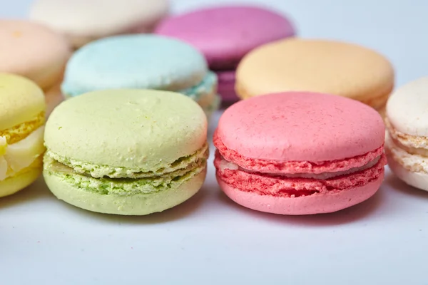 Macaroons de cor saborosa — Fotografia de Stock