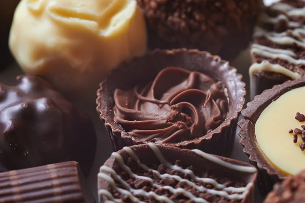 Bonbons sucrés au chocolat — Photo