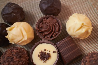 Farklı çikolata tatlılar