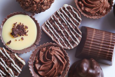 Farklı çikolata tatlılar