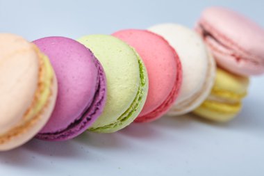 arka plan üzerinde lezzetli macaroons