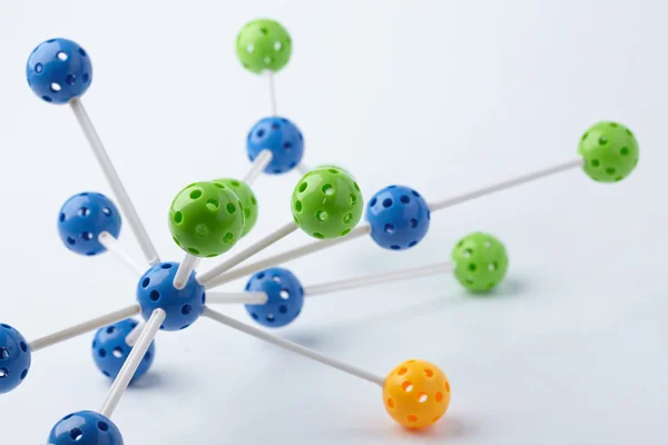 Molekylär struktur på vit — Stockfoto