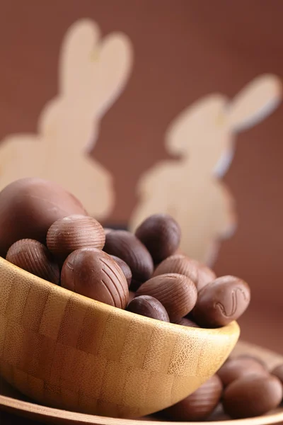 Chocolate Easter eggs — Stock Photo, Image