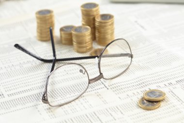 Gözlük ile iş kompozisyon