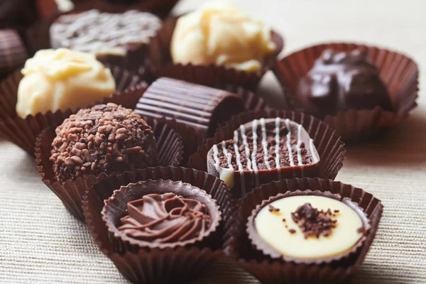 Bonbons sucrés au chocolat — Photo