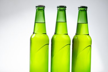 Yeşil bira şişeleri