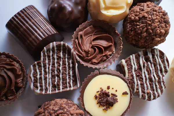 Zoete chocolade snoepjes — Stockfoto