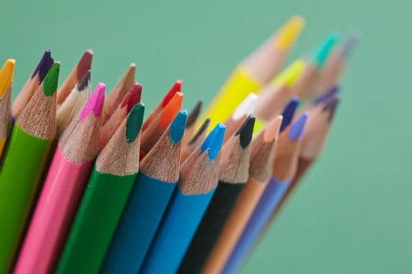 多くの色鉛筆は — ストック写真