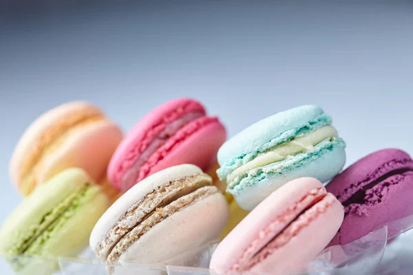 Ízletes színes macaroons — Stock Fotó