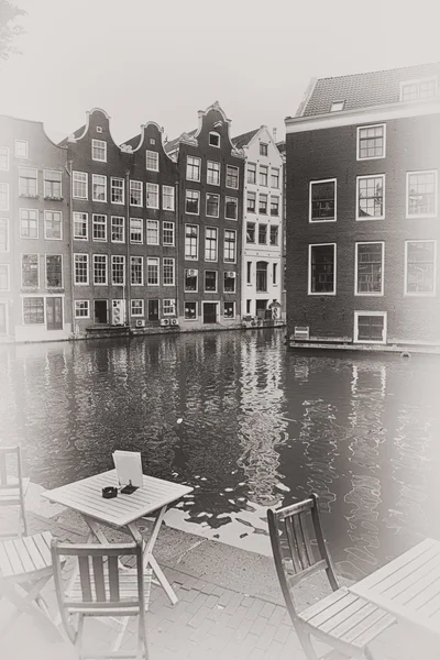 Amsterdam, Nederland - vintage foto — Stockfoto