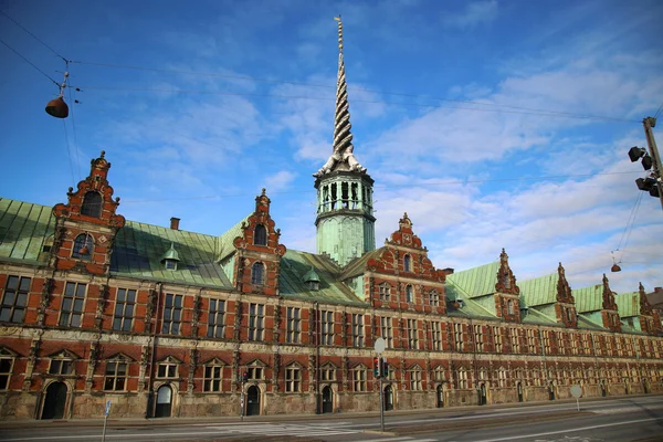 El Borsen, el edificio más antiguo de Slotsholmen, en Copenhague, Denma — Foto de Stock