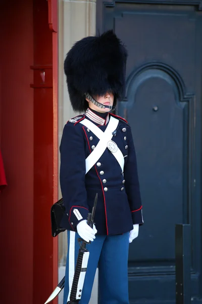 Köpenhamn, Danmark - 15 augusti 2016: Danska Royal Life vakt o — Stockfoto