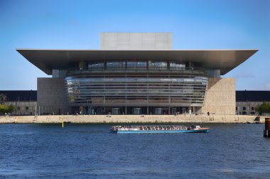 Kopenhag, Danimarka - 15 Ağustos 2016 Copenhagen Opera Binası