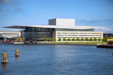 Kopenhag, Danimarka - 15 Ağustos 2016 Copenhagen Opera Binası