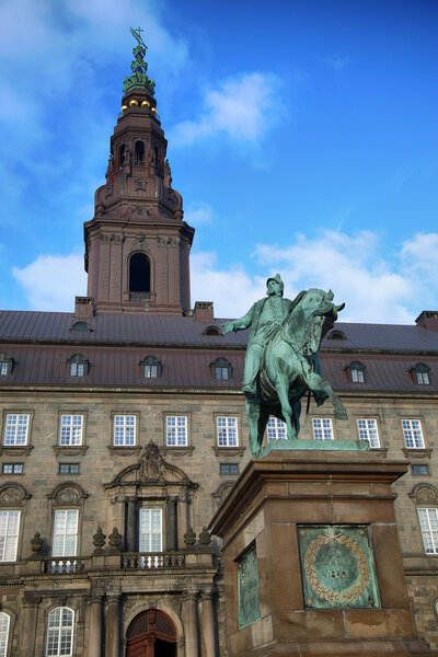 Christiansborg Palace in Copenhagen, Denmark