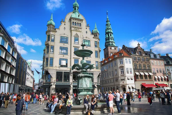 Náměstí Amagertorv v Kodani, Dánsko — Stock fotografie